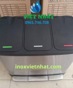 Thùng rác inox đạp chân phân loại 2–3 ngăn Việt Nhất