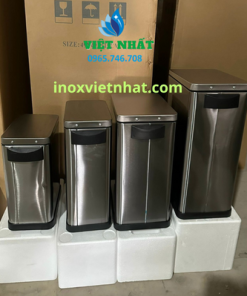 Thùng rác inox đạp chân hình chữ nhật