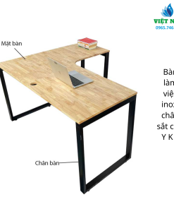 Bàn học, làm việc chân sắt chữ U,K,Z