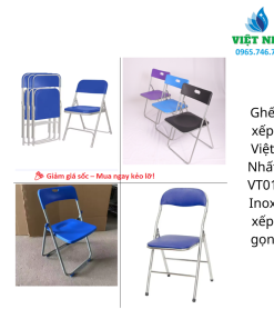Alternative view of Ghế xếp Việt Nhất VT01 Inox xếp gọn