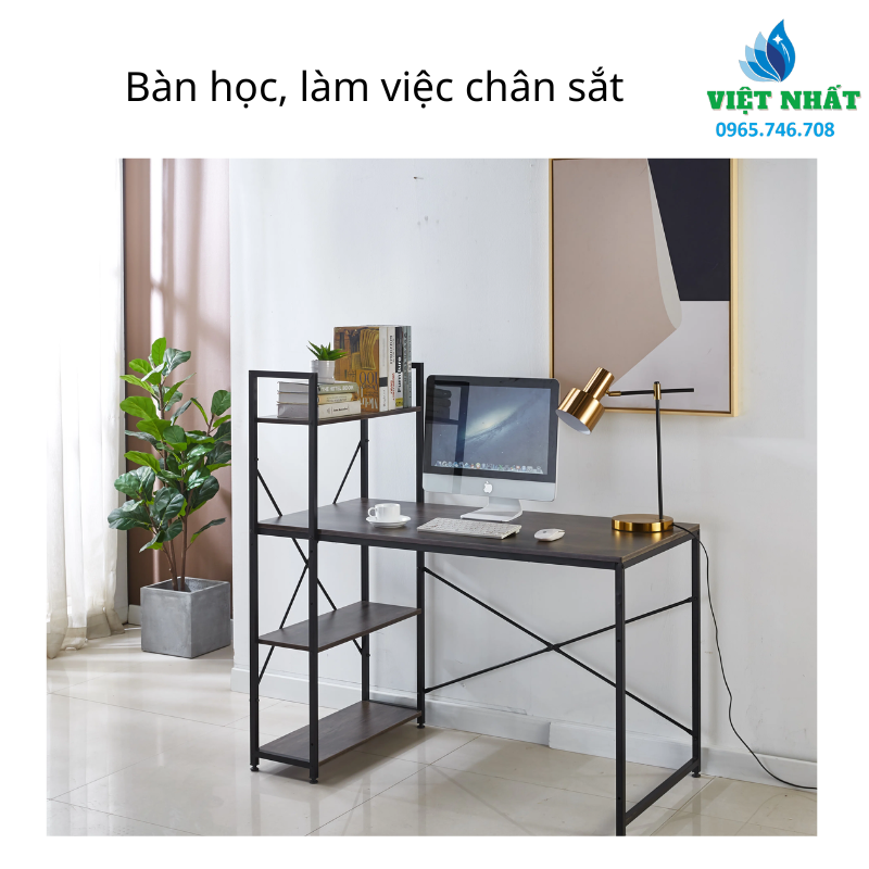 Bàn học, làm việc chân sắt - Ảnh 2