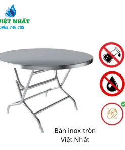 Bàn Inox Tròn - Việt Nhất: Tiện Lợi, Nhiều Lựa Chọn