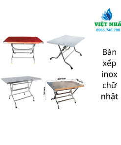 Alternative view of BÀN XẾP INOX CHỮ NHẬT – GIẢI PHÁP TIỆN DỤNG, GỌN GÀNG CHO MỌI KHÔNG GIAN