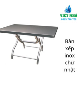 Bàn Inox Xếp Chữ Nhật - Việt Nhất: Đa Dạng, Tiện Ích