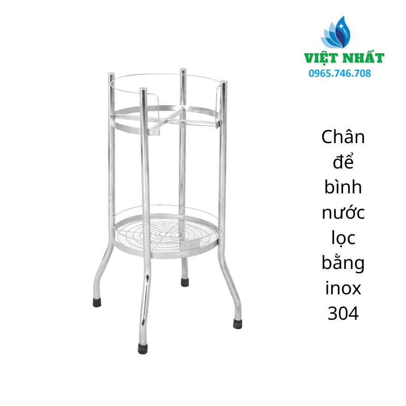 Chân để bình nước lọc bằng inox 201, inox 304 - Nội Thất Việt Nhất