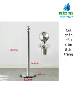 Cột chắn đầu tròn thân trắng – Tinh tế và hiện đại cho không gian sự kiện