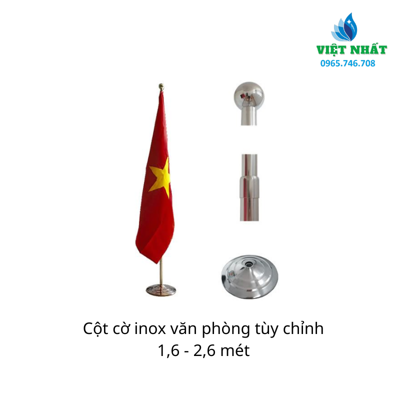 Cột Cờ Văn Phòng Inox 304 Việt Nhất - Ảnh 3
