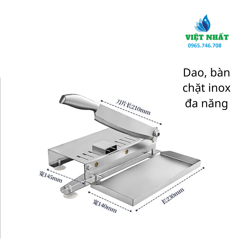 Dao và Bàn chặt Inox Việt Nhất đa năng tiện dụng
