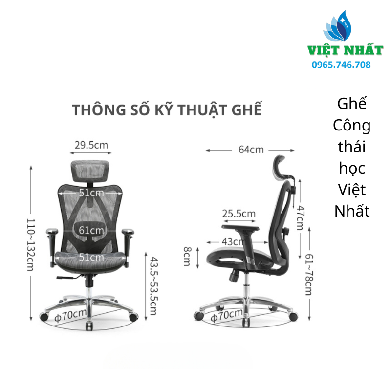 Ghế Xoay Công Thái Học - Nội Thất Việt Nhất: Sự Lựa Chọn Hoàn Hảo Cho Sức Khỏe Và Sự Thoải Mái - Ảnh 3