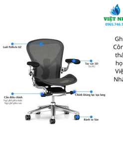 Alternative view of Ghế Xoay Công Thái Học - Nội Thất Việt Nhất: Sự Lựa Chọn Hoàn Hảo Cho Sức Khỏe Và Sự Thoải Mái