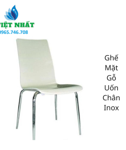 Alternative view of Ghế Mặt Gỗ Uốn Chân Inox Việt Nhất