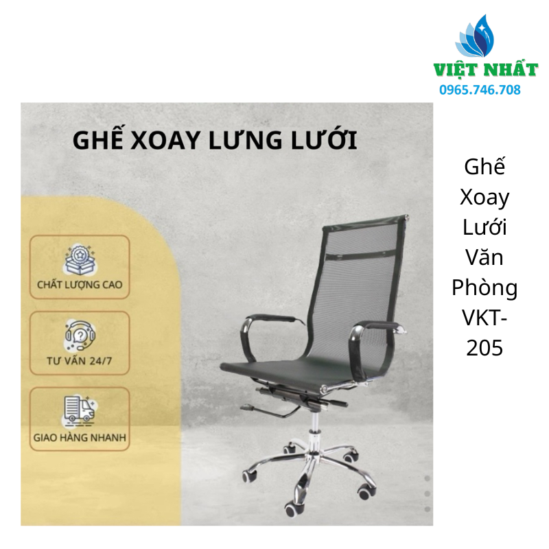 Ghế Xoay Lưới Văn Phòng VKT-205 Giá Tốt - Ảnh 2