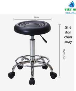 Ghế đôn chân xoay Việt Nhất VDP604 - đơn giản, bền đẹp, tiện dụng