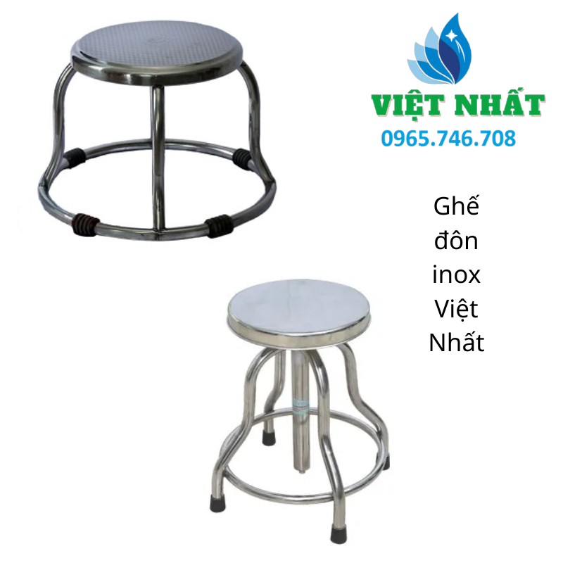 10 Ghế Đôn Inox - Việt Nhất : Tiện dụng, nhiều lựa chọn