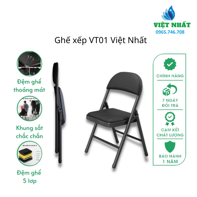 Ghế xếp Việt Nhất VT01- Tiện, gọn, bền - Ảnh 2