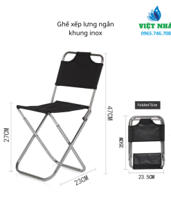 Alternative view of Ghế Xếp Lưng Ngắn Việt Nhất - Khung sắt/ inox