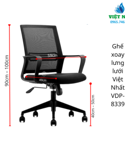 Ghế xoay lưng lưới Việt Nhất VDP-8339