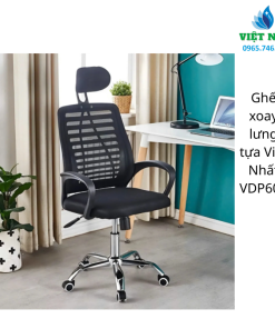 Ghế xoay lưng tựa Việt Nhất VDP603: đơn giản, gọn đẹp, bền chắc