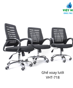 Alternative view of Ghế xoay lưới VHT-718 - Thoải mái, thoáng mát, nâng tầm không gian làm việc