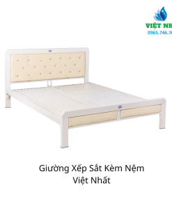 Giường Xếp Sắt Kèm Nệm Nội Thất Việt Nhất – Giải Pháp Tiện Lợi Cho Mọi Không Gian
