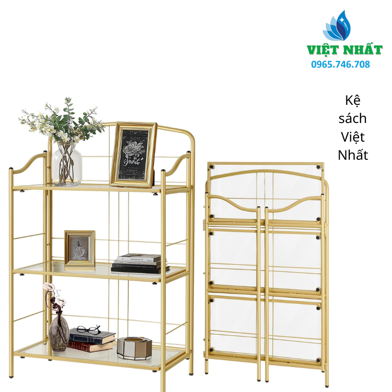 Kệ Sách Việt Nhất - Kết hợp giữa sắt và gỗ đơn giản, bền đẹp - Ảnh 3