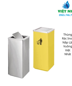 Alternative view of Thùng Rác Inox Nắp Lật Vuông