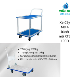 Alternative view of Xe đẩy tay 4 bánh mã XTB-100D – Lựa chọn hoàn hảo cho công việc vận chuyển