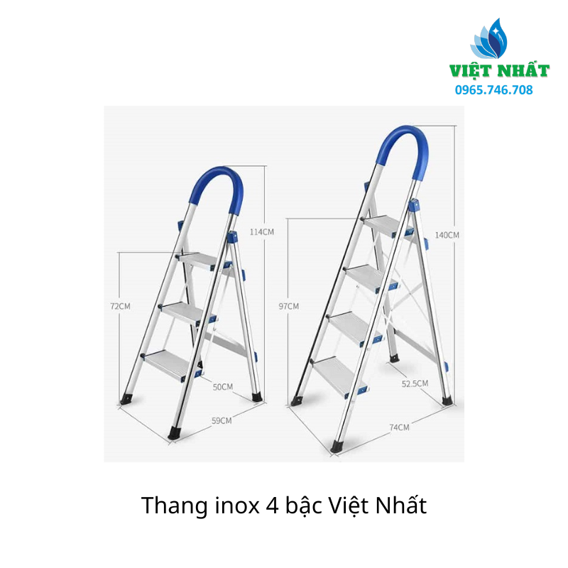 Thang Inox 4 Bậc - Inox Việt Nhất - Ảnh 3