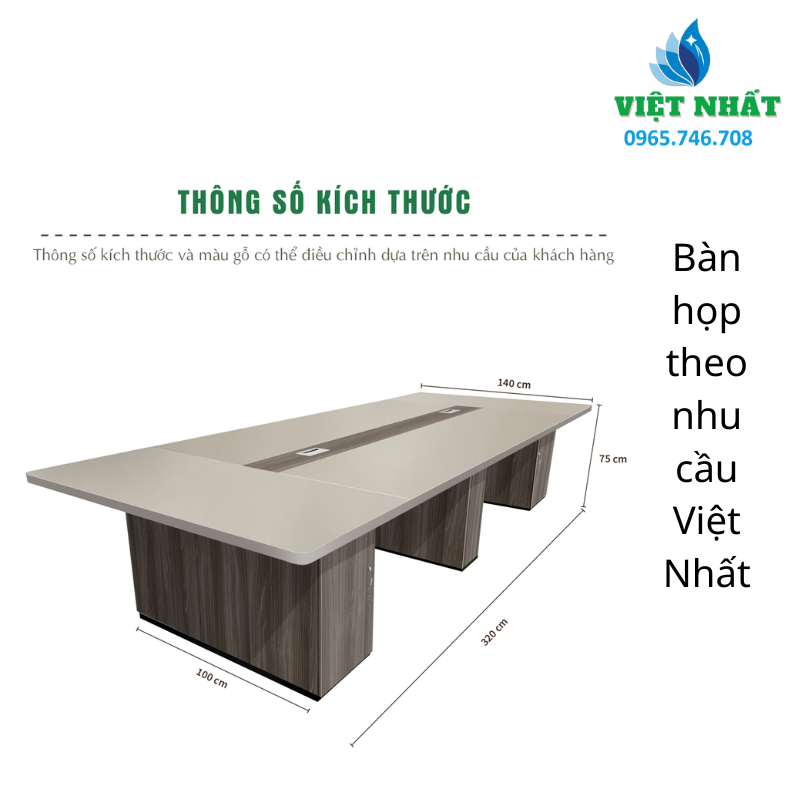 Bàn họp theo nhu cầu - Nội Thất Việt Nhất