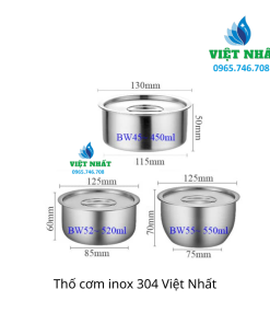 Alternative view of Thố cơm inox 304 - Nội Thất Việt Nhất