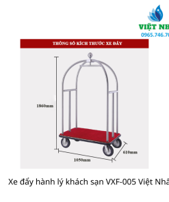 Alternative view of Xe đẩy hành lý khách sạn VXF-005 - Nội Thất Việt Nhất